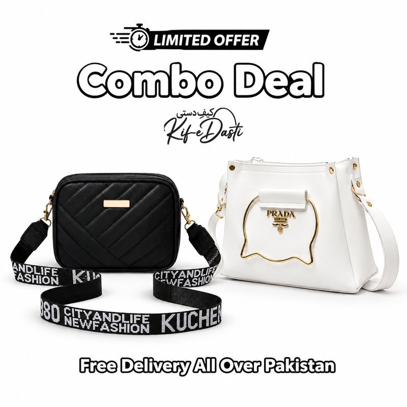 Combo Deal Trendy Party Bag + Cat Bag For Women