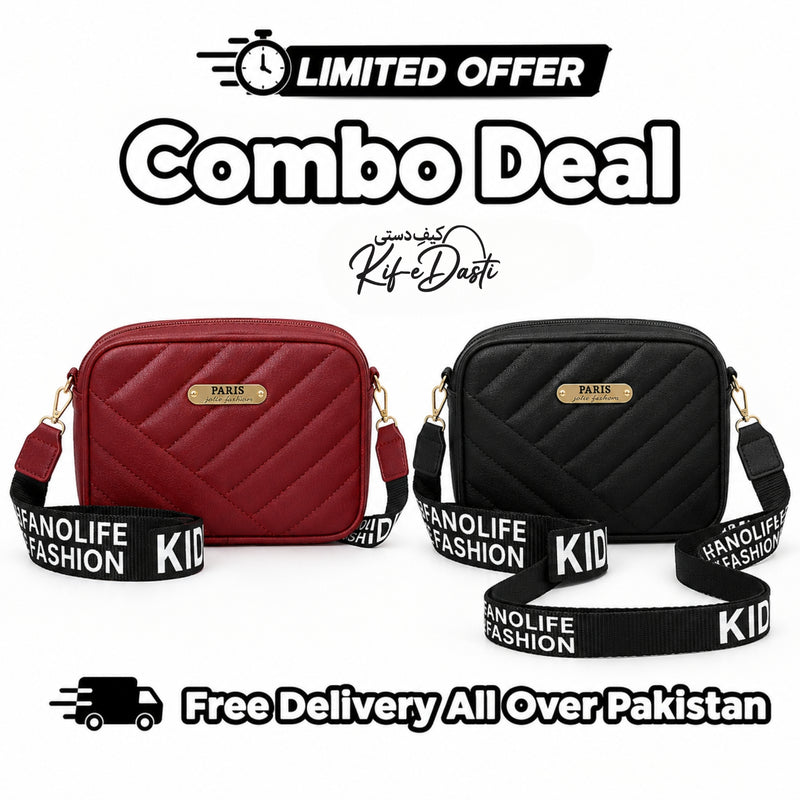 Combo Deal 2 Trendy Party Bags For women
